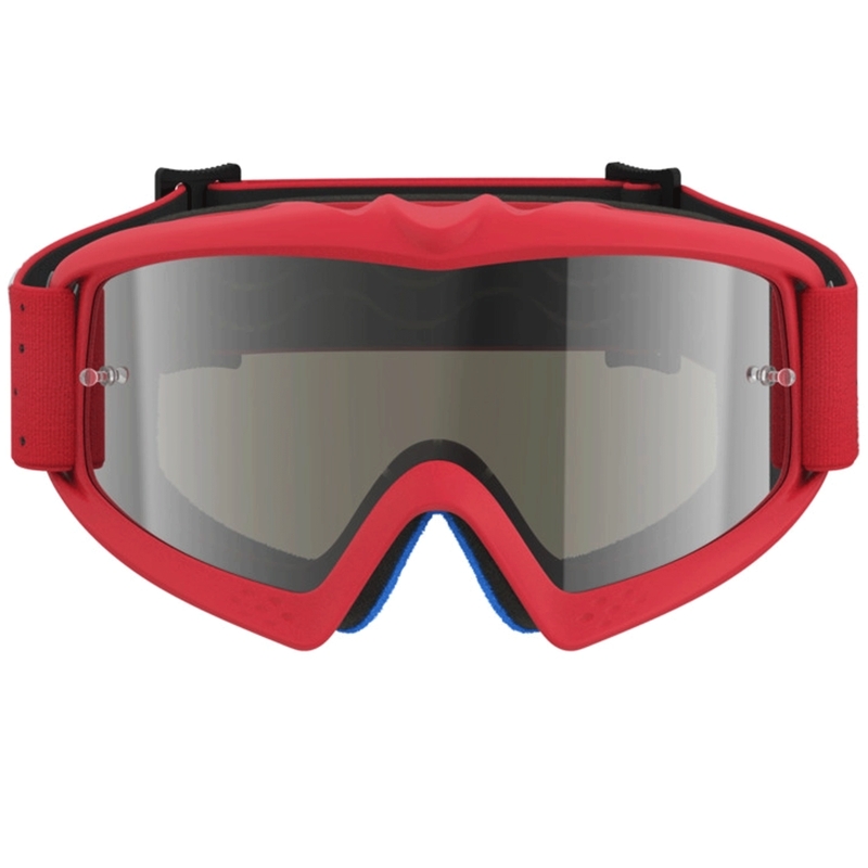 Alpinestars Vision Youth Vesta fluorescējošas sarkanas-hromētas bērnu motokrosa brilles