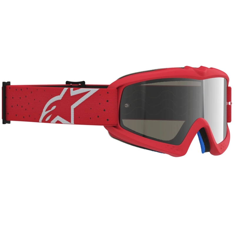 Alpinestars Vision Youth Vesta fluorescējošas sarkanas-hromētas bērnu motokrosa brilles