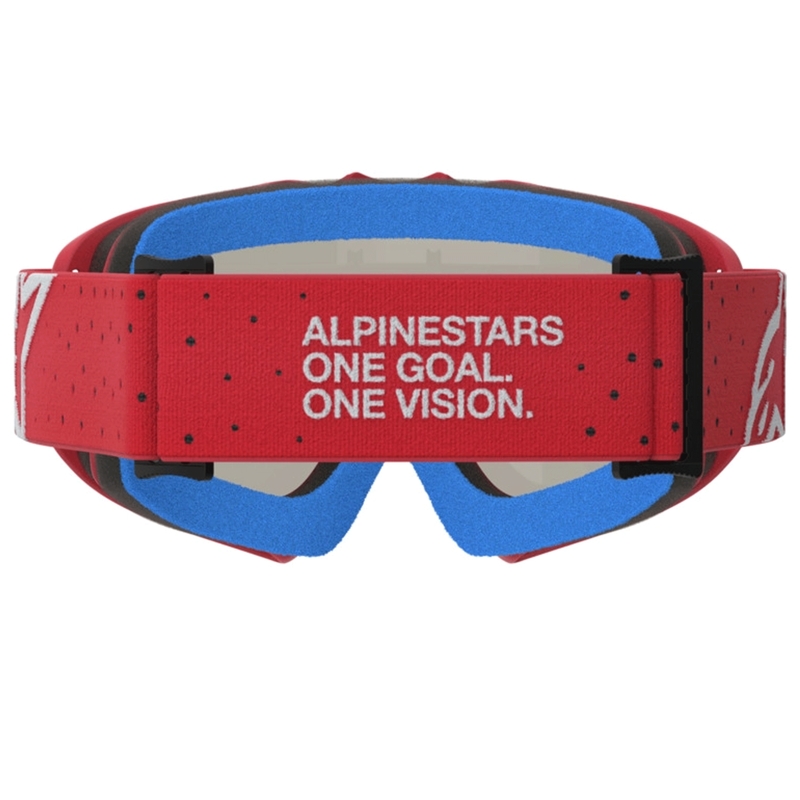 Alpinestars Vision Youth Vesta fluorescējošas sarkanas-hromētas bērnu motokrosa brilles