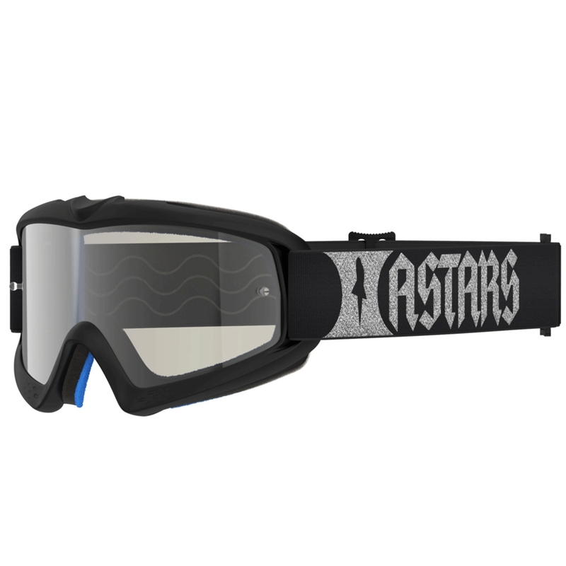 Alpinestars Vision Youth Atrox bērnu motokrosa brilles, melnas-sudrabainas