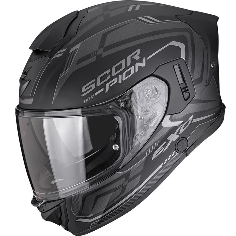 Scorpion EXO-530 Air Slope slēgta motocikla ķivere, matēta melna-sudraba