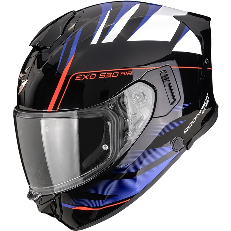 Scorpion EXO-530 Air Tigris slēgta motocikla ķivere melna-zila-balta