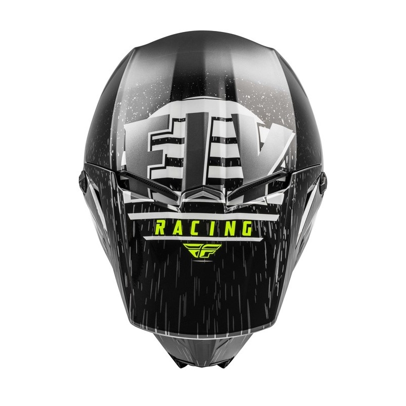 Motokrosová přilba FLY Racing Kinetic K120 černo-bílo-fluo žlutá