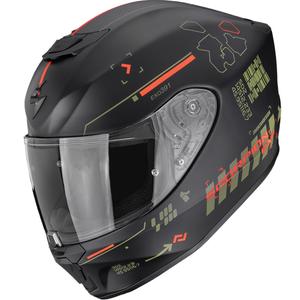 Scorpion EXO-391 Iron slēgta motocikla ķivere matēta melna-zaļa-sarkana
