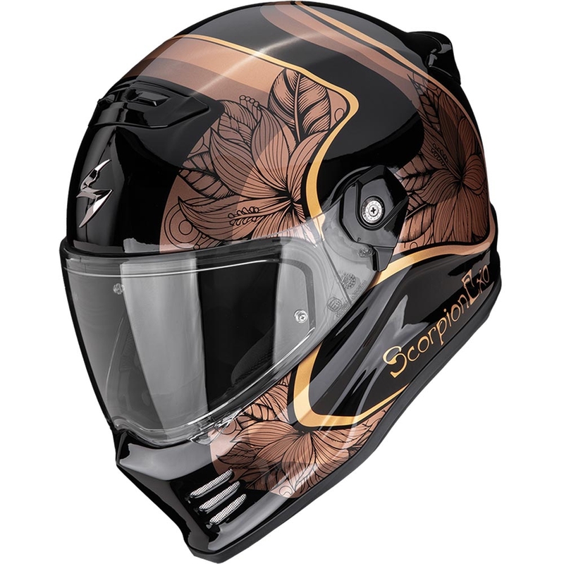 Scorpion Covert FX Ameria slēgta tipa motocikla ķivere, melna-zelta