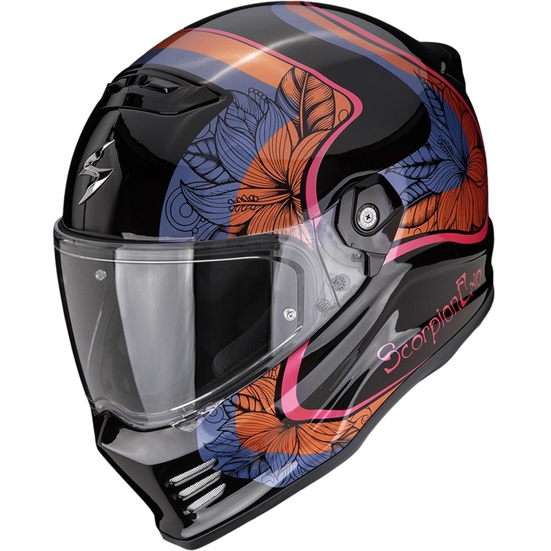 Scorpion Covert FX Ameria slēgta tipa motocikla ķivere melna-oranža