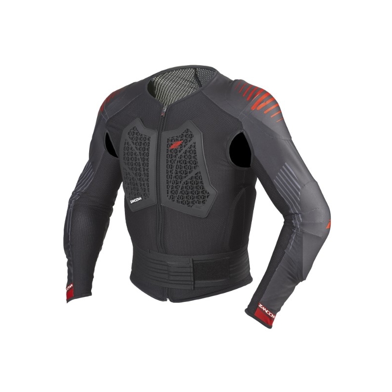 Ķermeņa aizsarglīdzeklis Zandona Action X6 melns-sarkans 160-169 cm