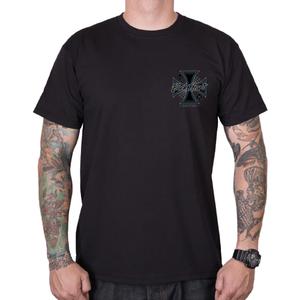 T-krekls Black Heart Chopper Cross melns