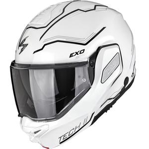 Scorpion EXO-TECH II Dash atveramā motocikla ķivere, balta-sudraba-melna