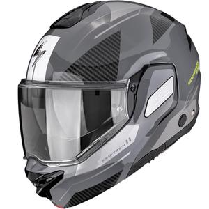 Scorpion EXO-TECH II Void atveramā motocikla ķivere, sudrabaini dzeltena