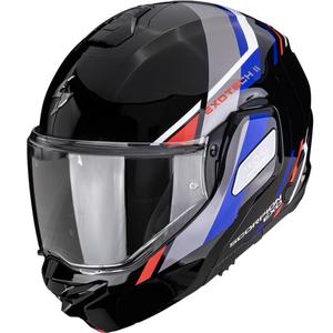 Scorpion EXO-TECH II Markus atveramā motocikla ķivere melna-zila-sarkana
