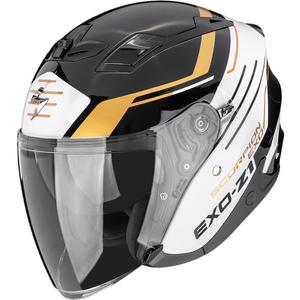 Atvērtā motocikla ķivere Scorpion EXO-Z1 Prymus melna-balta-zelta