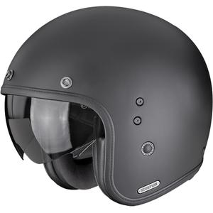 Scorpion Belfast II Solid atvērtā tipa motocikla ķivere, matēta, melna