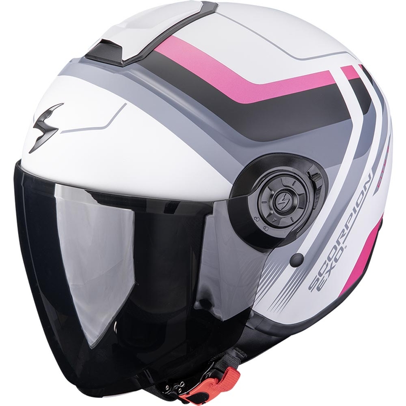 Scorpion EXO-CITY II Sport atvērtā motocikla ķivere matēti pelēka-rozā