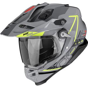 Enduro ķivere Scorpion ADF-9000 Air Summit sudrabaini dzeltena