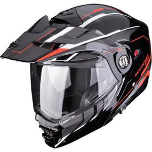 Enduro motocikla ķivere Scorpion ADX-2 Walt melna-sudraba-sarkana
