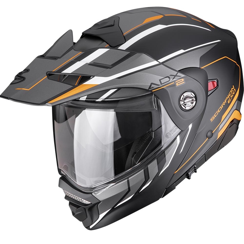 Enduro motocikla ķivere Scorpion ADX-2 Walt matēti melna-oranža