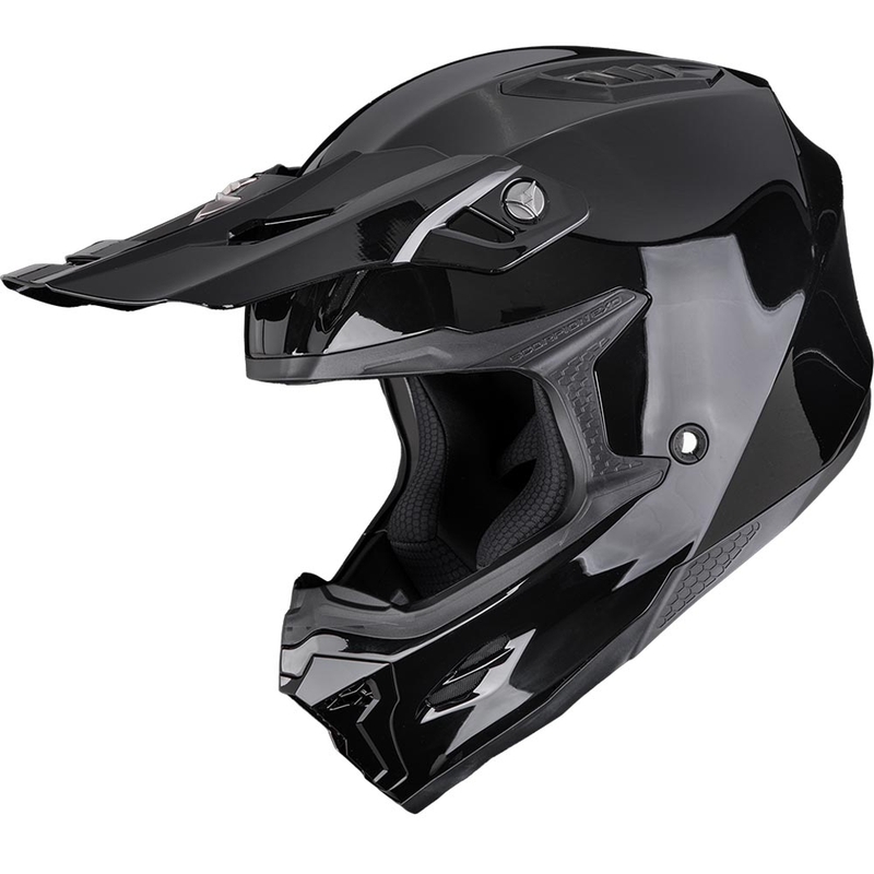 Scorpion SMX-10 Solid motokrosa ķivere, melna