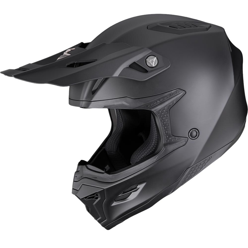 Scorpion SMX-10 Solid motokrosa ķivere, matēta melna