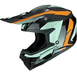 Scorpion SMX-10 Speed motokrosa ķivere melna-oranža-zaļa