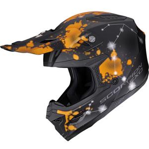 Scorpion SMX-10 Vibe motokrosa ķivere matēti melna-oranža