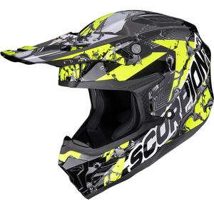Scorpion SMX-10 Gas motokrosa ķivere melna-dzeltena