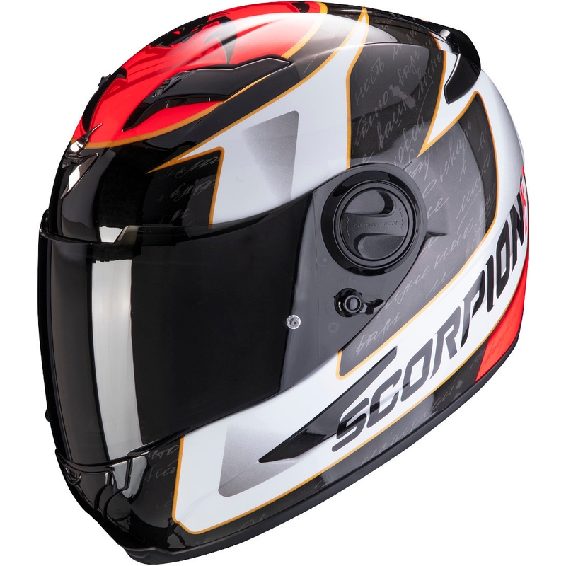 Integrální přilba Scorpion EXO-490 Tour černo-bílo-červená výprodej