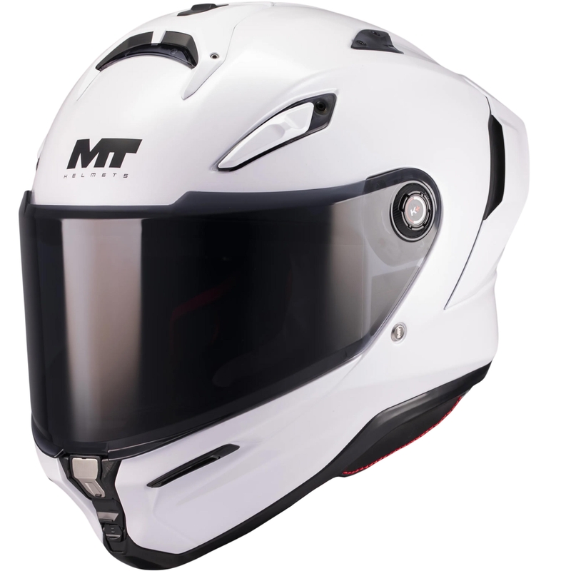 Pilna motocikla ķivere MT KRE 2 Pure A0 balta