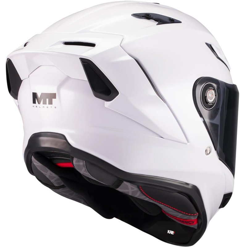 Pilna motocikla ķivere MT KRE 2 Pure A0 balta