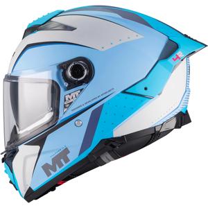 Pilna izmēra motocikla ķivere MT Thunder 4 R SV Wind Tunnel C7 matēta zili pelēka