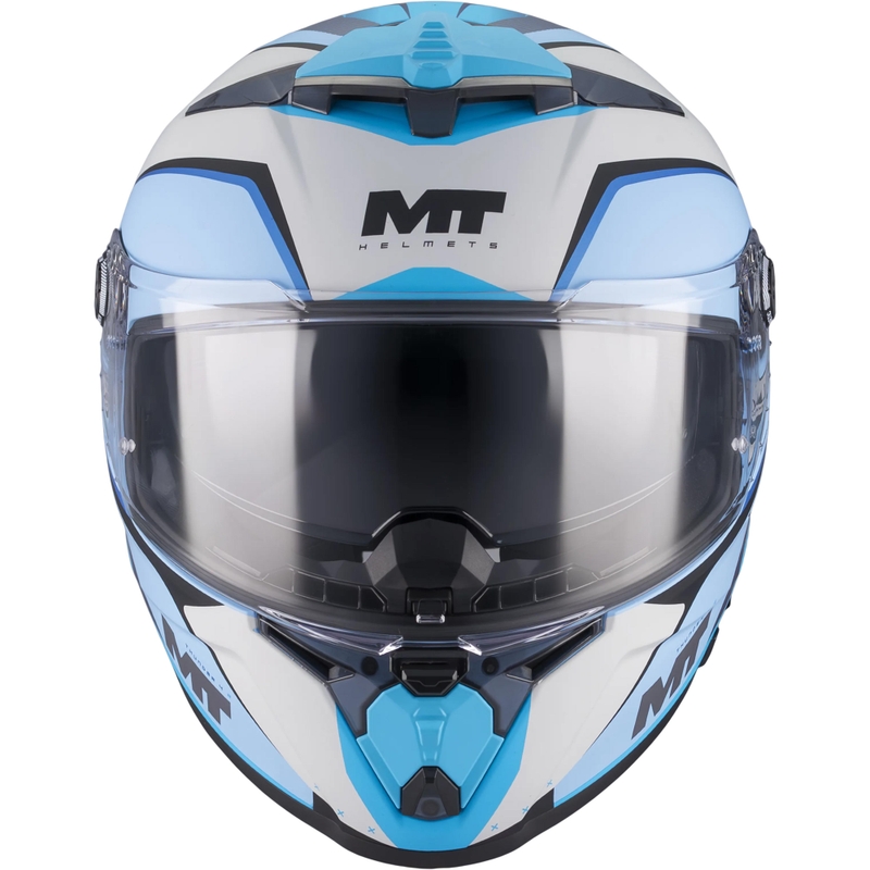 Pilna izmēra motocikla ķivere MT Thunder 4 R SV Wind Tunnel C7 matēta zili pelēka