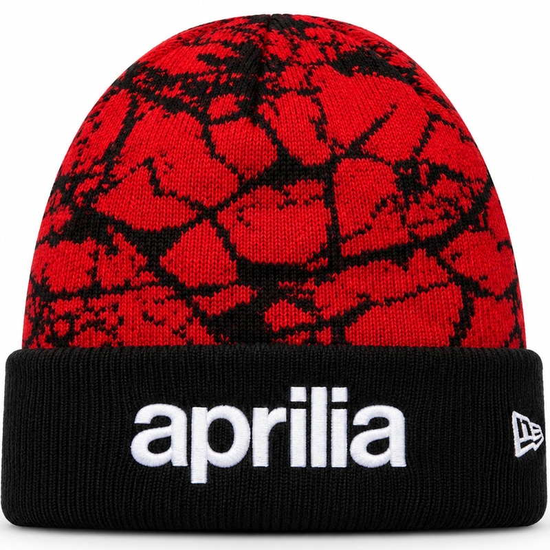 Aprilia Racing cepure ar sarkanmelnu logotipu