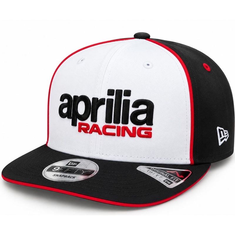 Aprilia Racing x New Era komandas izdevuma cepure melni balta