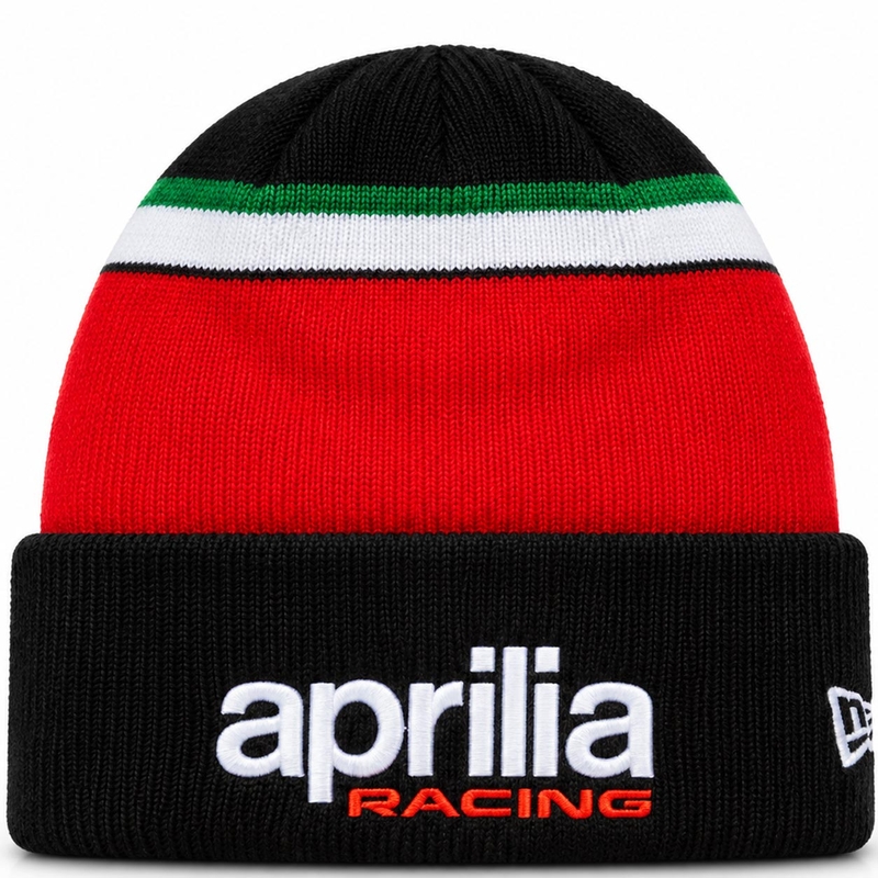 Aprilia BE A RACER cepure ar sarkanmelnu logotipu