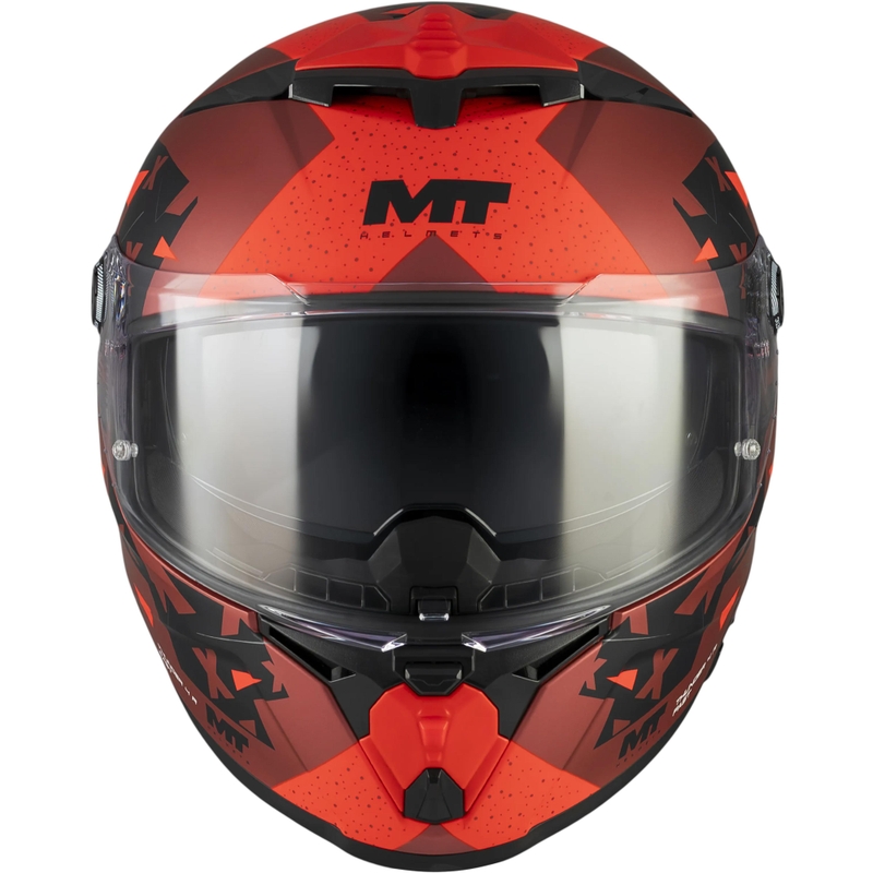 Pilna motocikla ķivere MT Thunder 4 R SV Fast C5 matēta melna-pelēka-sarkana