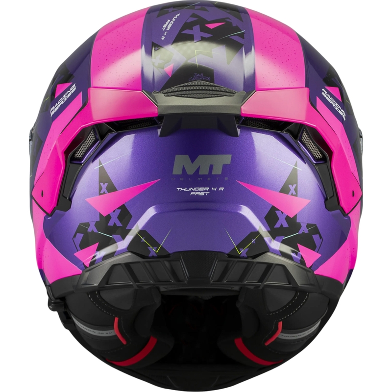 Slēgta motocikla ķivere MT Thunder 4 R SV Fast C8 violeti rozā-melna