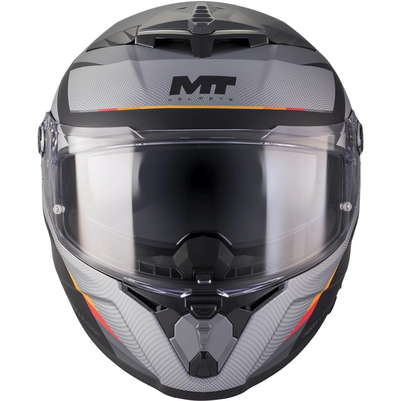 Pilna izmēra motocikla ķivere MT Thunder 4 R SV Highway B5 matēta pelēka-melna