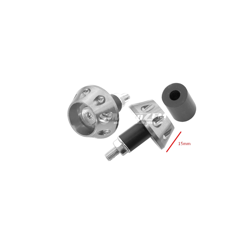 Vicma stūres uzgaļi - sudraba krāsā