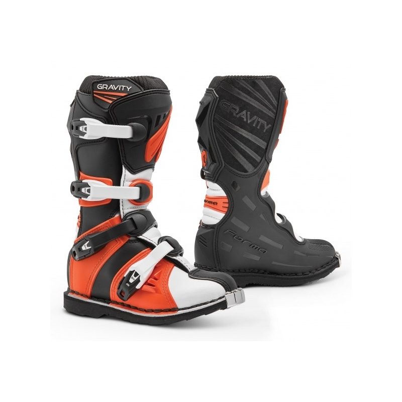 Dětské boty na motorku Forma Gravity černo-oranžové