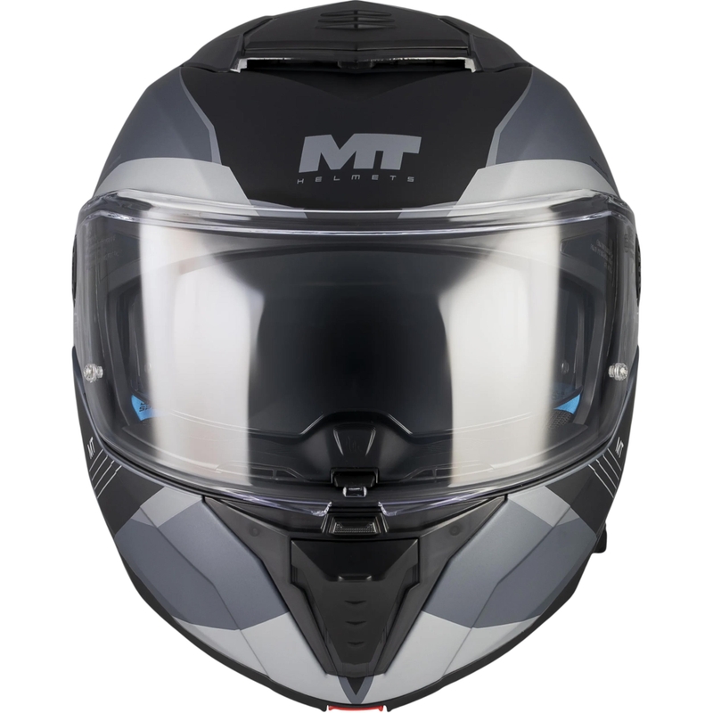 Atverama motocikla ķivere MT Atom 2 SV Kaster C2 matēta melna-pelēka