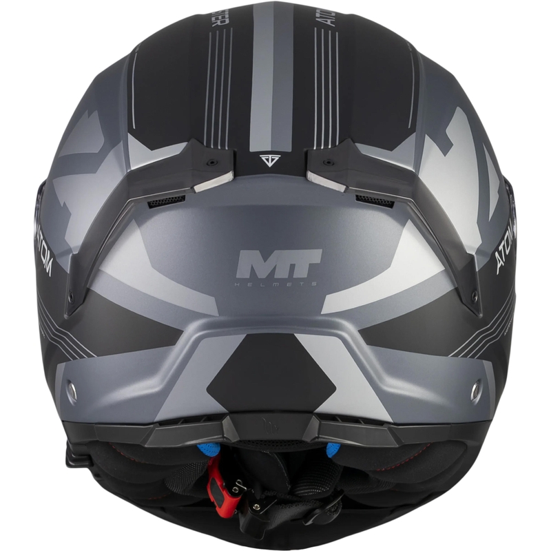 Atverama motocikla ķivere MT Atom 2 SV Kaster C2 matēta melna-pelēka