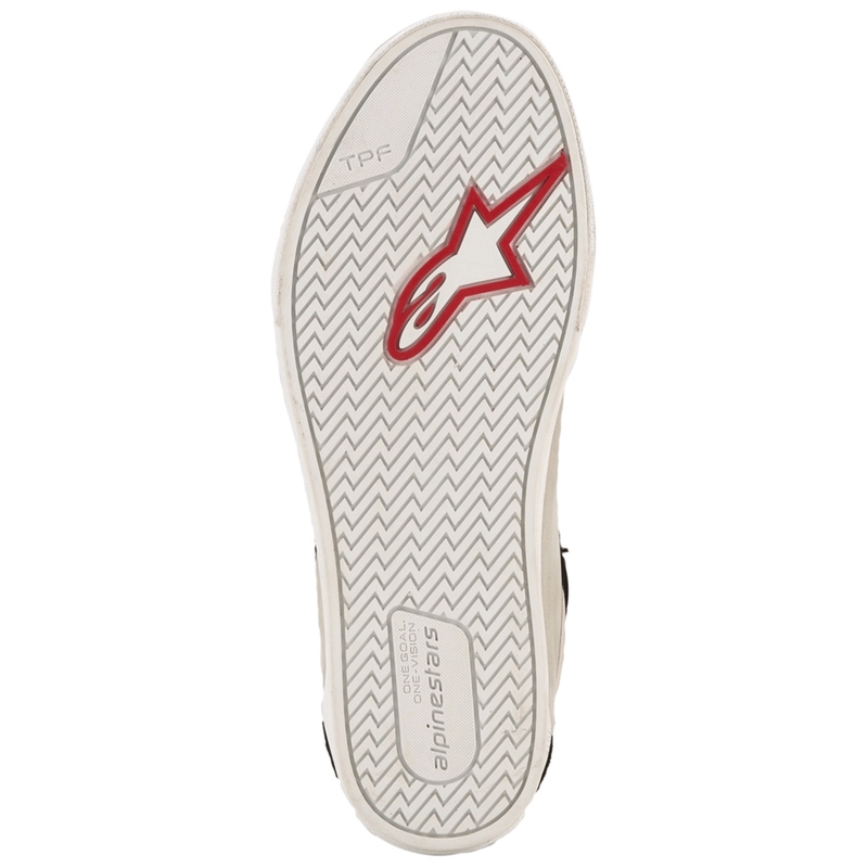 Alpinestars Ride-63 ādas motocikla zābaki melni-gaiši pelēki-balti