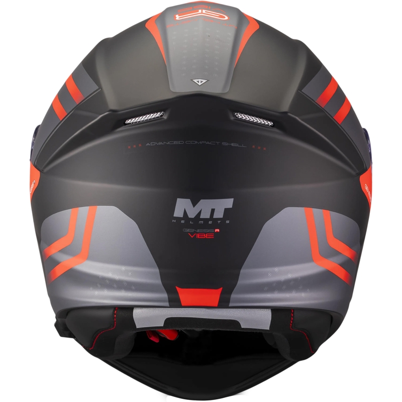 Atverama motocikla ķivere MT Genesis R SV Vibe B5 matēta melna-pelēka-sarkana