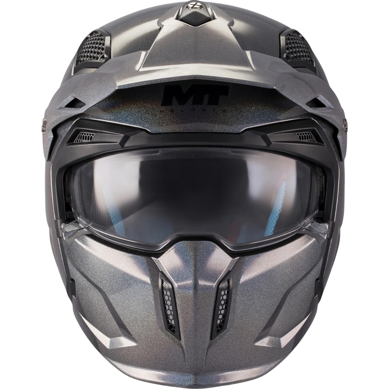 Modulāra motocikla ķivere MT Streetfighter SV S Special Pure T2 spīdīga, daudzkrāsaina