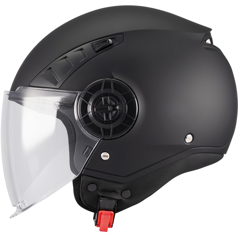 Atvērtā motocikla ķivere MT Aeris Pure A1 matēta melna