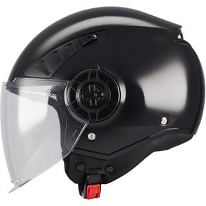 Atvērtā motocikla ķivere MT Aeris Pure A1 melna