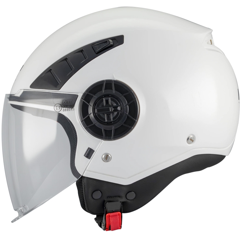Atvērtā motocikla ķivere MT Aeris Pure A1 balta
