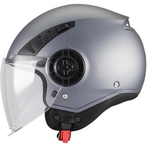Atvērtā motocikla ķivere MT Aeris Pure A2 matēti pelēka