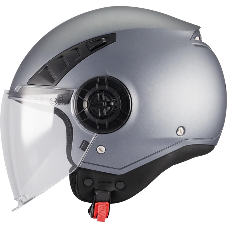 Atvērtā motocikla ķivere MT Aeris Pure A2 matēti pelēka