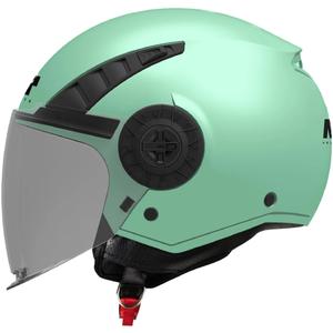 Atvērtā motocikla ķivere MT Aeris Pure A2 matēta zaļgana